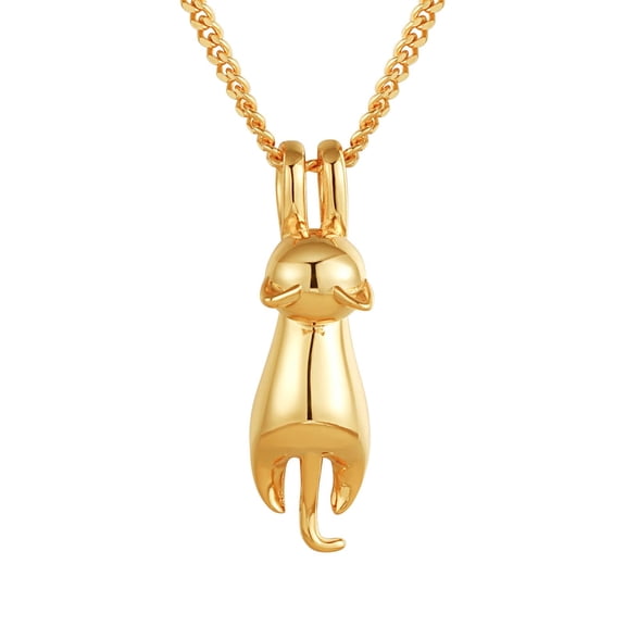 S.Leaf 925 Sterling Silver Cat Necklace Jewelry for Women Trendy Dainty Charm Pendant Necklaces Best Friend Birthday Gifts for Her Sister Mom Wife Womens