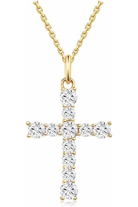 Cross Necklace for Women Gold Diamond Cross Necklaces for Women Sterling Silver Cross Pendant Necklaces for Women Birthday Anniversary