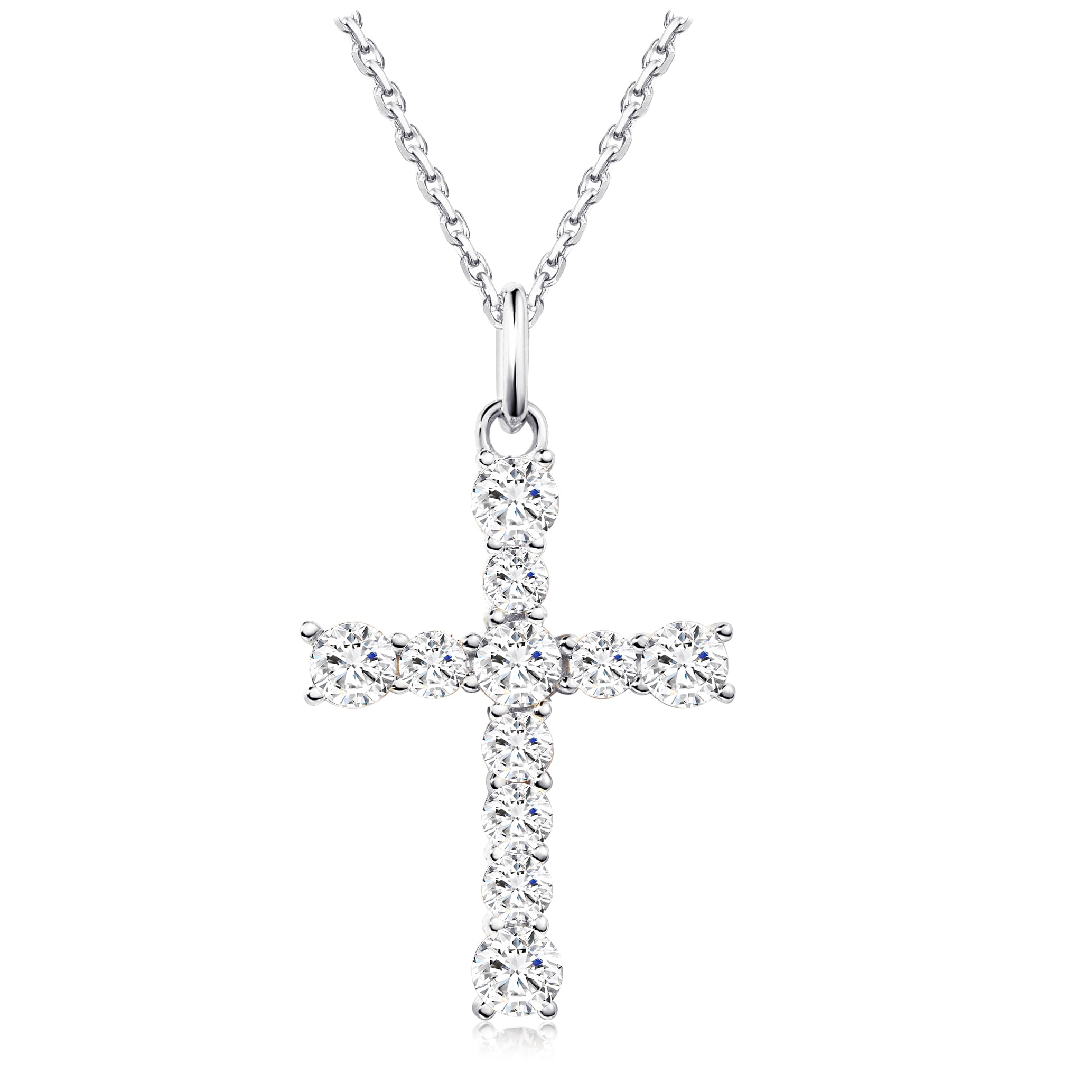 18K Stainless Steel Gold Plated Diamond Cross Necklace Men Women Women  Cross Pendant Gold Necklace Women - China Cuban Chain and Jewelry price |  Made-in-China.com
