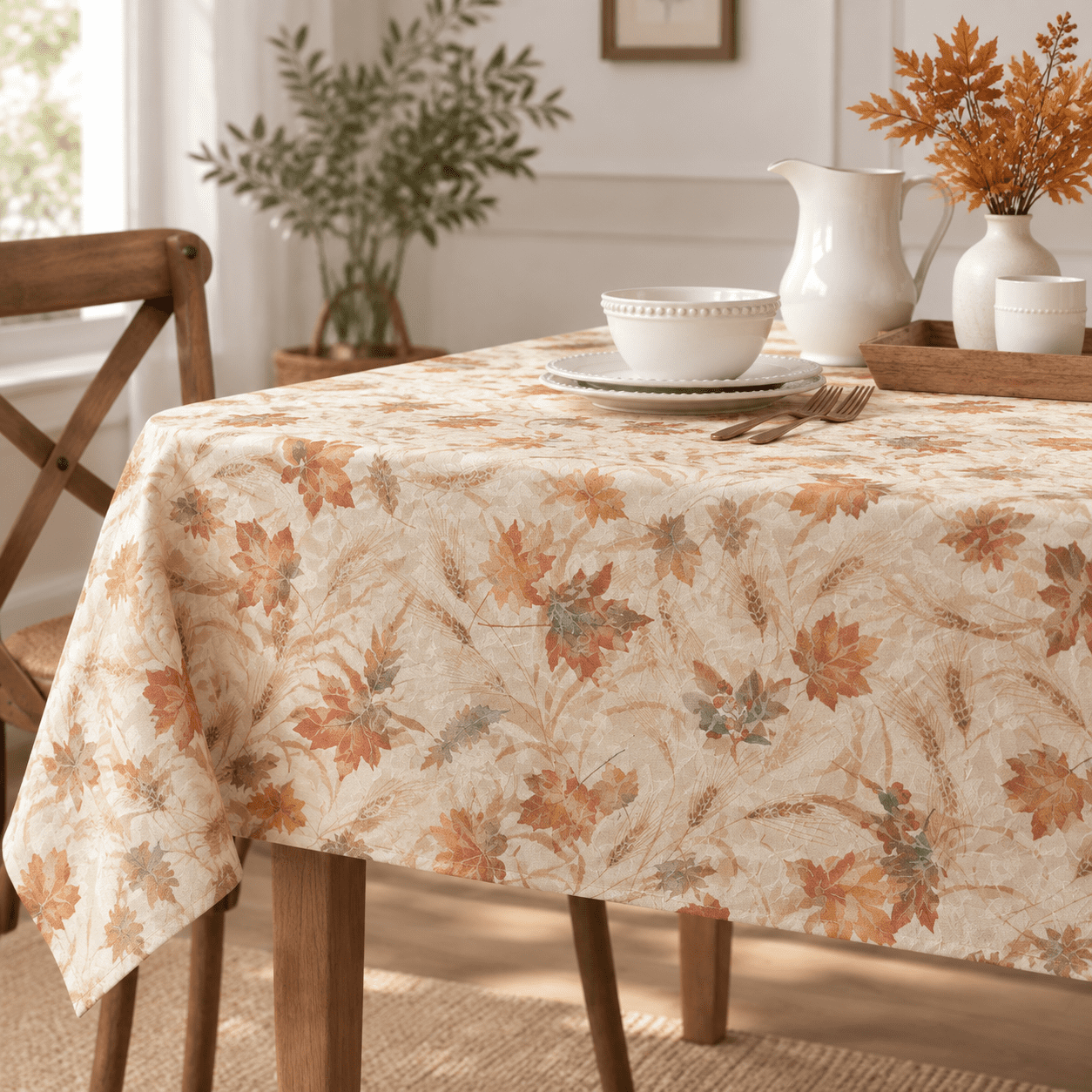 S Leaves Tablecloth (60