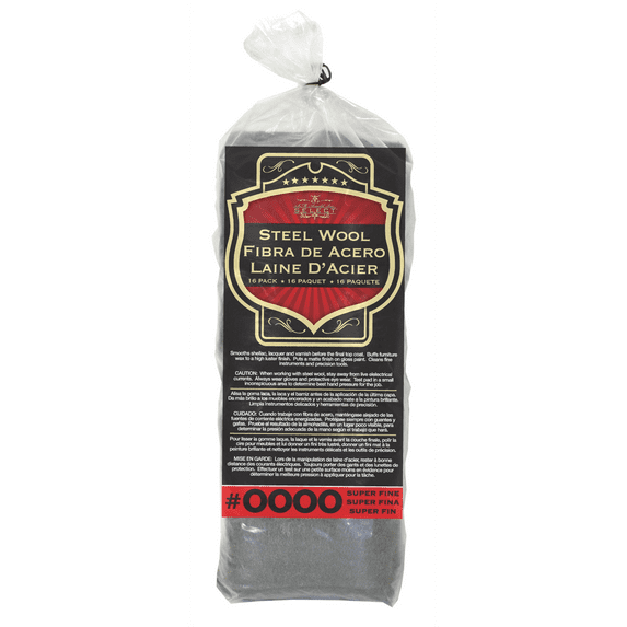 S.M. Arnold STEEL WOOL 0000 GRADE 16PK