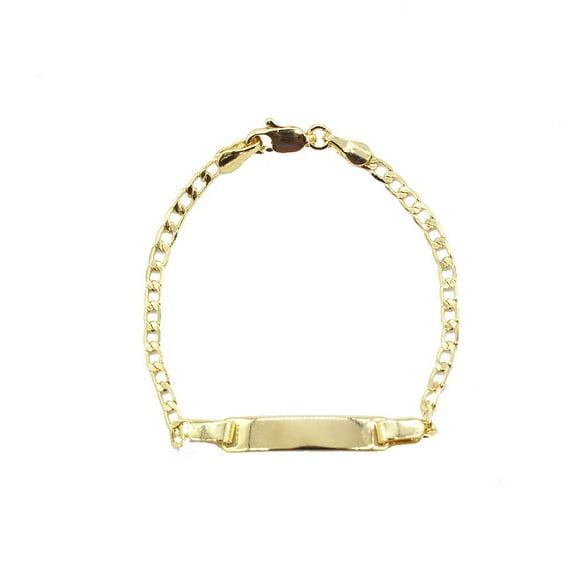 S&M Jewelry Layered Bracelet, Yellow Gold-Plated, 6", 18kt