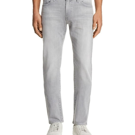 S.M.N Studio Mens Hunter Slim Fit Jeans, Grey, 28W x 34L