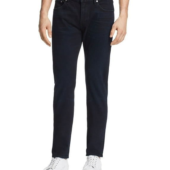 S.M.N Studio Mens The Hunter Slim Fit Jeans, Blue, 29W x 33L