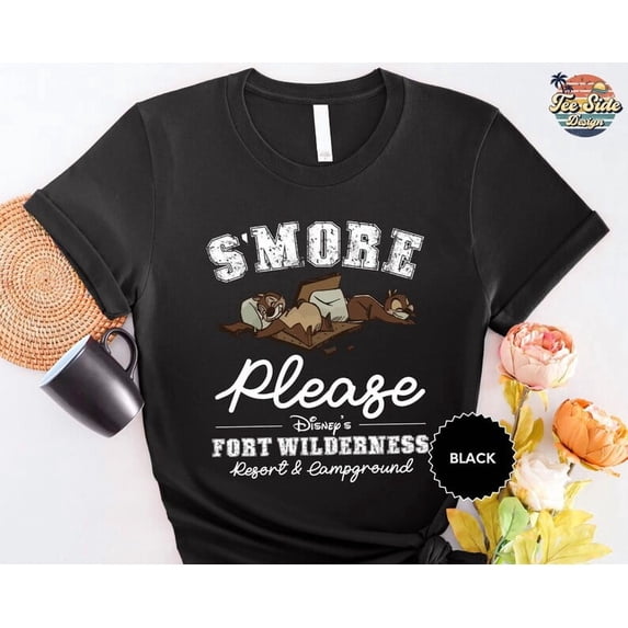 S’More Please Chip N’ Dale Shirt, Disney Happy Camper T-Shirt, Fort Wilderness Resort And Campground Camping Tee, Disneyland Trip