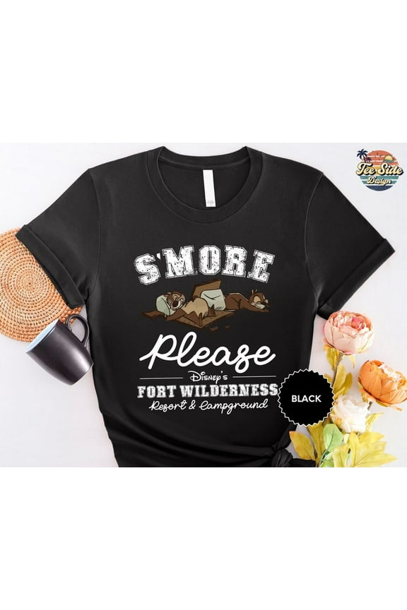S’More Please Chip N’ Dale Shirt, Disney Happy Camper T-Shirt, Fort Wilderness Resort And Campground Camping Tee, Disneyland Trip