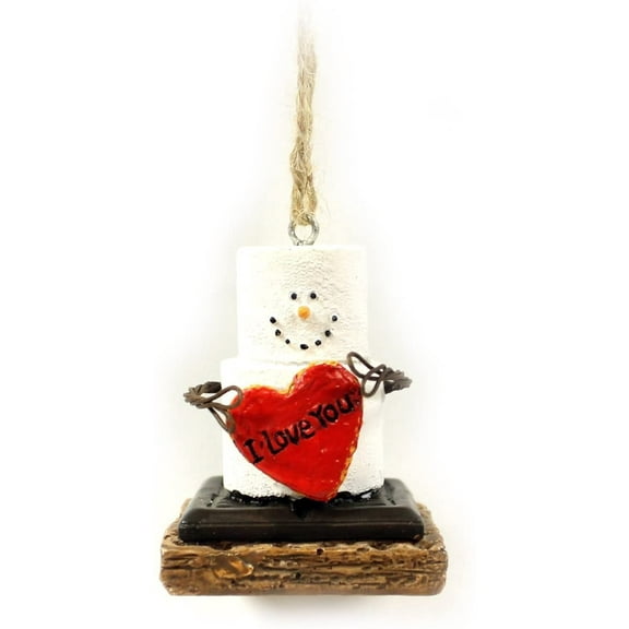 S'Mores I Love You Ornament Cute Holiday & Valentines Day Decoration, Perfect for Christmas Trees or Everyday Display