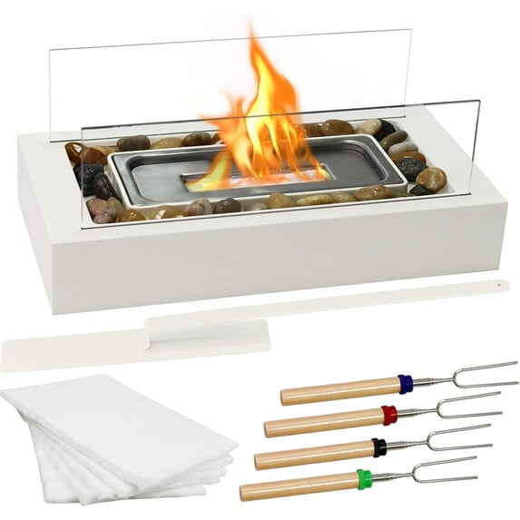 EAST FLAME S'mores Maker Kit with 4pcs of Roasting Sticks - US Patent Design - Upgraded Safer Burning