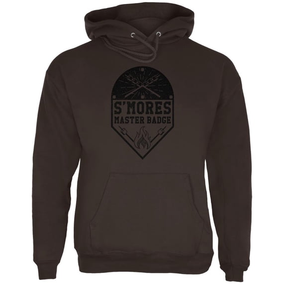 S'Mores Master Badge Mens Hoodie Brown SM