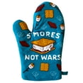 thumbnail image 1 of S'Mores Not Wars Oven Mitt Funny Summer Campfire Graphic Kitchen Glove, 1 of 6