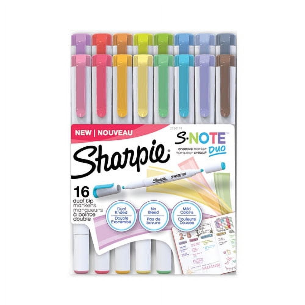 Sharpie S-Note Chisel Tip Markers, 6-Count