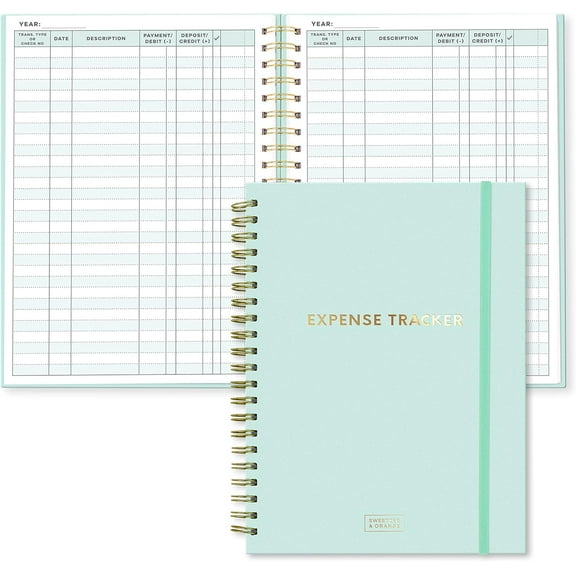 S&O Budget Expense Tracker Notebook - Monthly bill organizer to Stay Organized - Financial Spending Planner - Finance Budgeting Book - 200 Pages Ledger and Binder to Manager Your Money, 8.4 x 11.2
