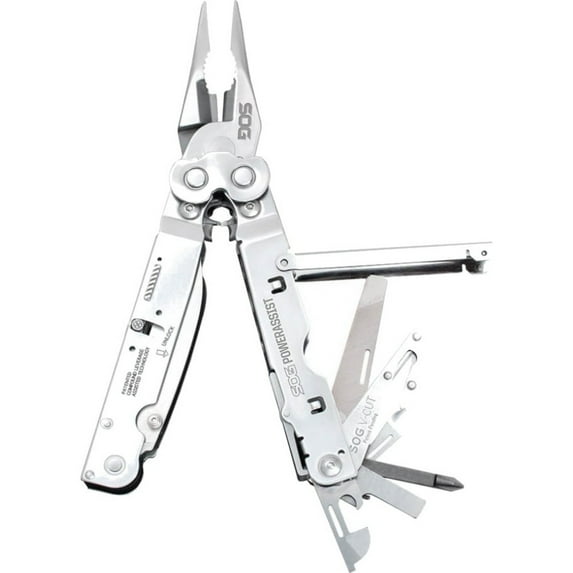 S.O.G Powerassist Multi-Tool 420 Stainless Drop Point Stainless Steel