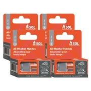 S.O.L. Survive Outdoor Longer All Weather Matches, 25 count, 4 Pack