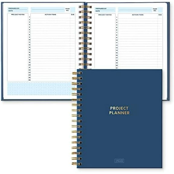 S&O Project Management Planner - Work Organizer Daybook Assignment Schedule Notebook - Task Manager  Activity Notebooks for Work - Project Management Journal- 200 Pages, 8.25" x 9.3$$Office