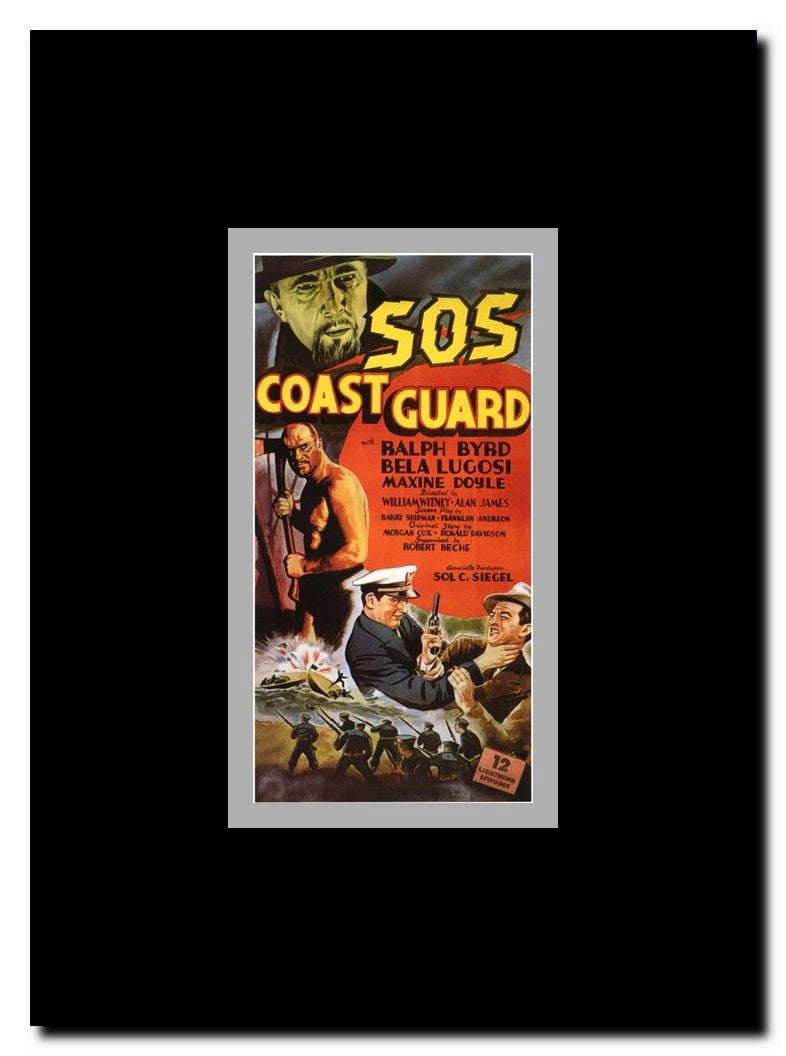 S.O.S. Coast Guard Framed Movie Poster