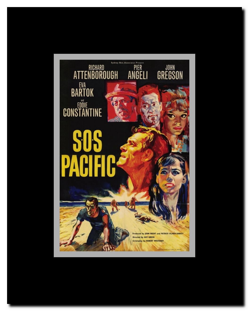 S.O.S. Pacific Framed Movie Poster