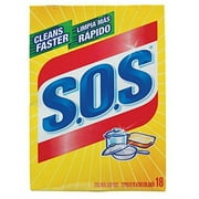 S.O.S Steel Wool Dish Scrubber Pads Pack of 8