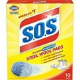 thumbnail image 1 of S.O.S Steel Wool Soap Pads, 10 Ct, 2 Pack, 1 of 1