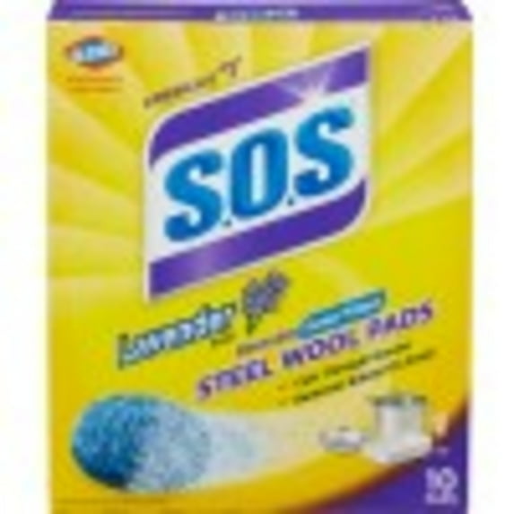 S.O.S. Steel Wool Soap Pads LAVENDER -10ct