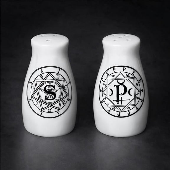 S & P Salt & Pepper Shaker Set, White