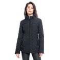 thumbnail image 1 of S P Y M Womens Diamond Quilted Jacket Lightweight Padding Coat with Pockets, Regular and Plus Size, 1 of 4