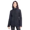 thumbnail image 1 of S P Y M Womens Diamond Quilted Jacket Lightweight Padding Coat with Pockets, Regular and Plus Size, 1 of 4