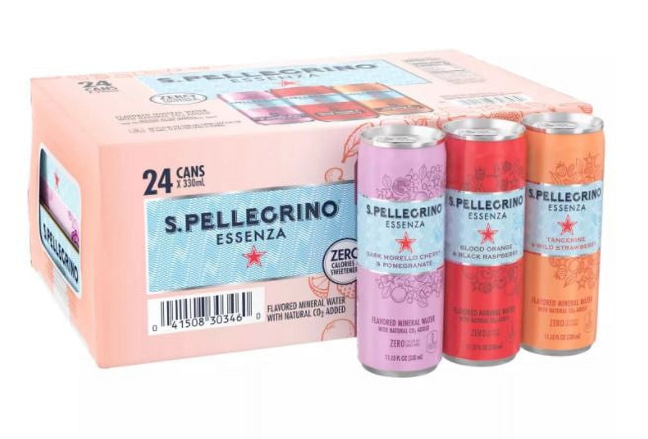 S.Pellegrino Essenza Flavored Mineral Water Variety Pack (11.15 fl. oz., 24 pk.)