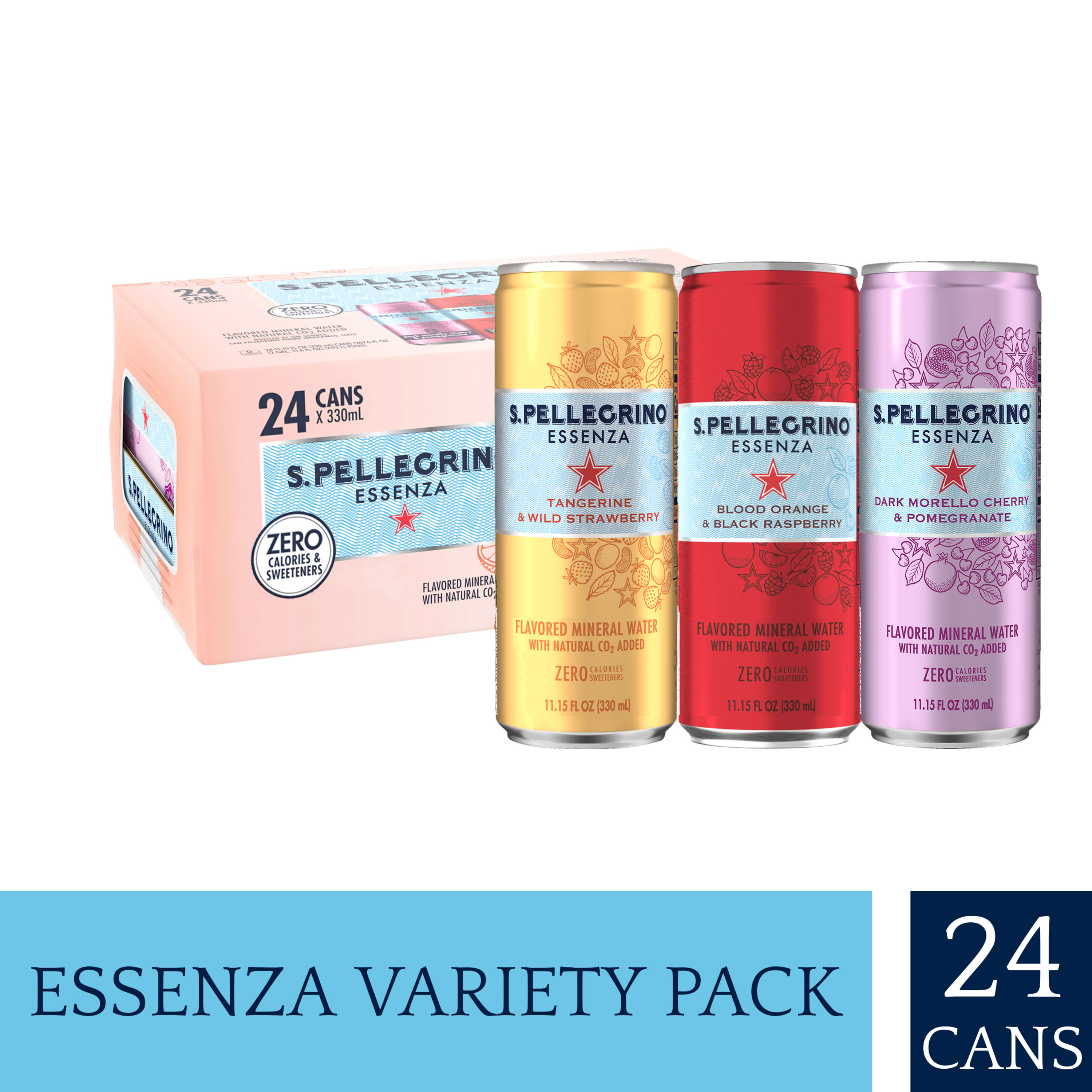 S.Pellegrino Essenza Flavored Mineral Water Variety Pack, 11.15 Ounce