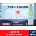thumbnail image 1 of S.Pellegrino Sparkling Natural Mineral Water, 24 Pack of Glass Bottles 405.6 fl oz, 1 of 10