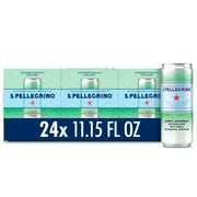 S.Pellegrino Sparkling Natural Mineral Water, 267.6 fl oz, 24 Cans