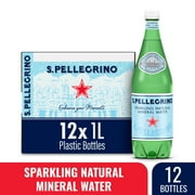 S.Pellegrino Sparkling Natural Mineral Water, 405.6 fl oz, 12 Pack Plastic Bottles