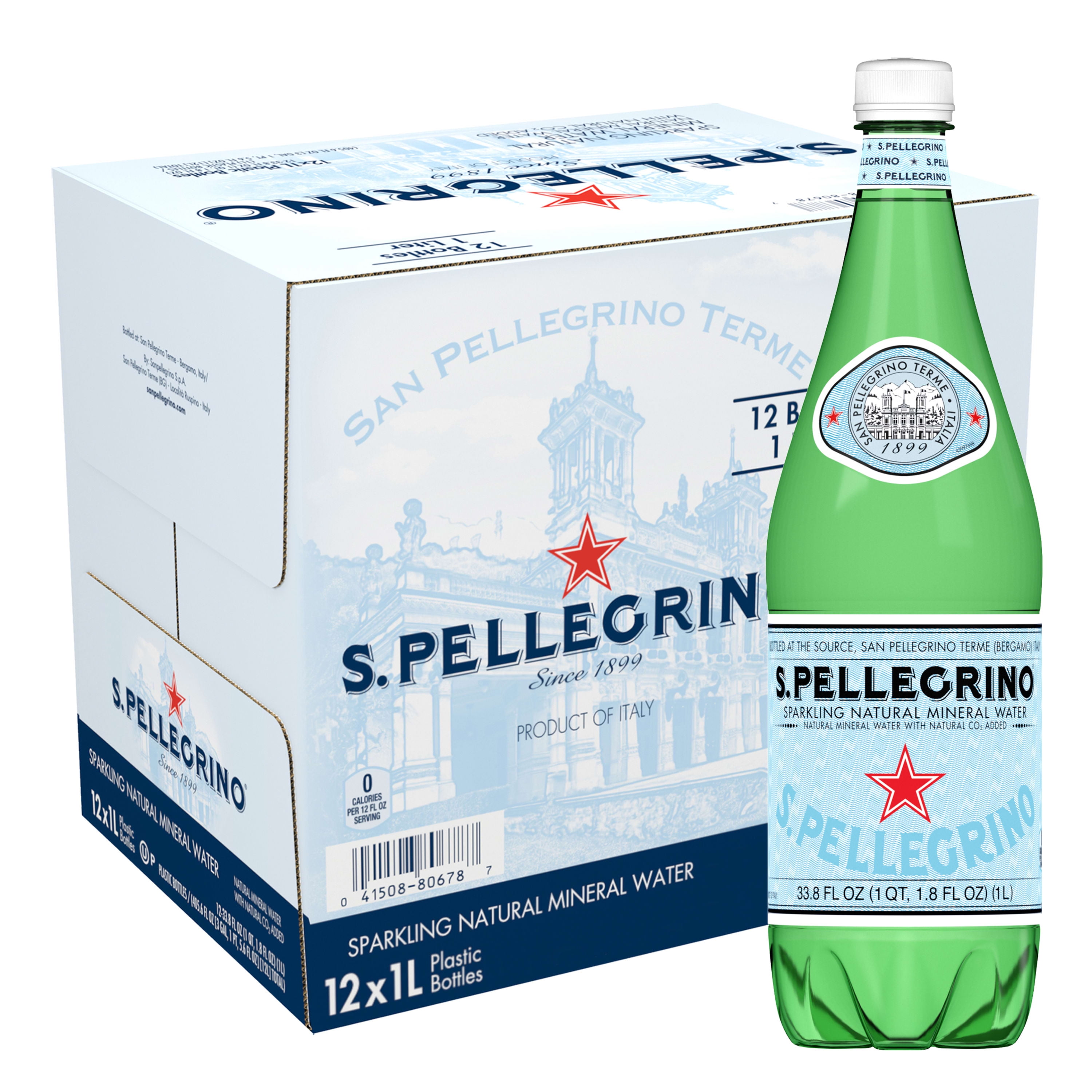 S.Pellegrino® Sparkling Water | 1 Liter Glass Bottle 12-Pack | ReadyRefresh