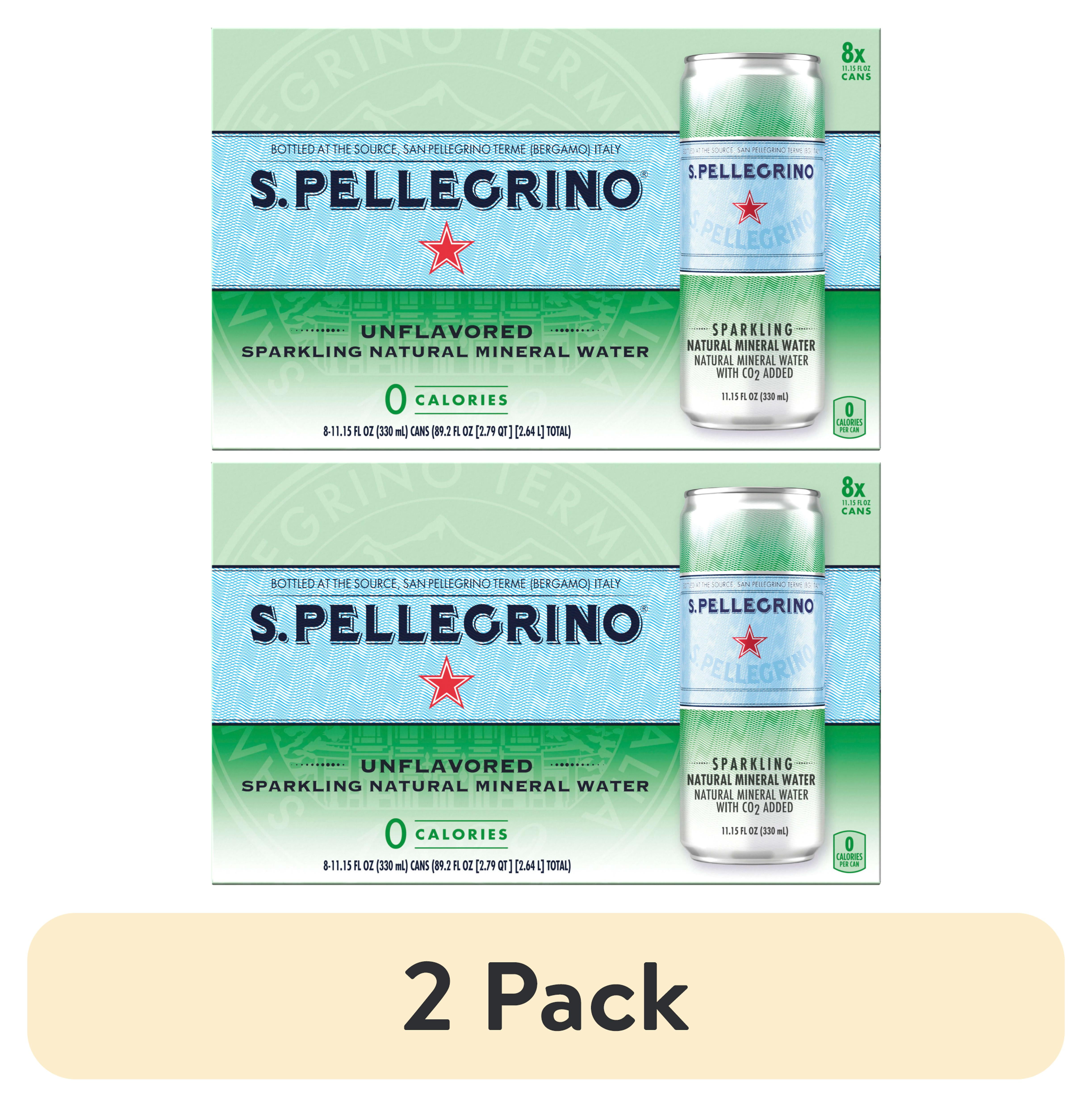 S.Pellegrino Sparkling Natural Mineral Water, 11.15 Fl Oz (pack of 8)