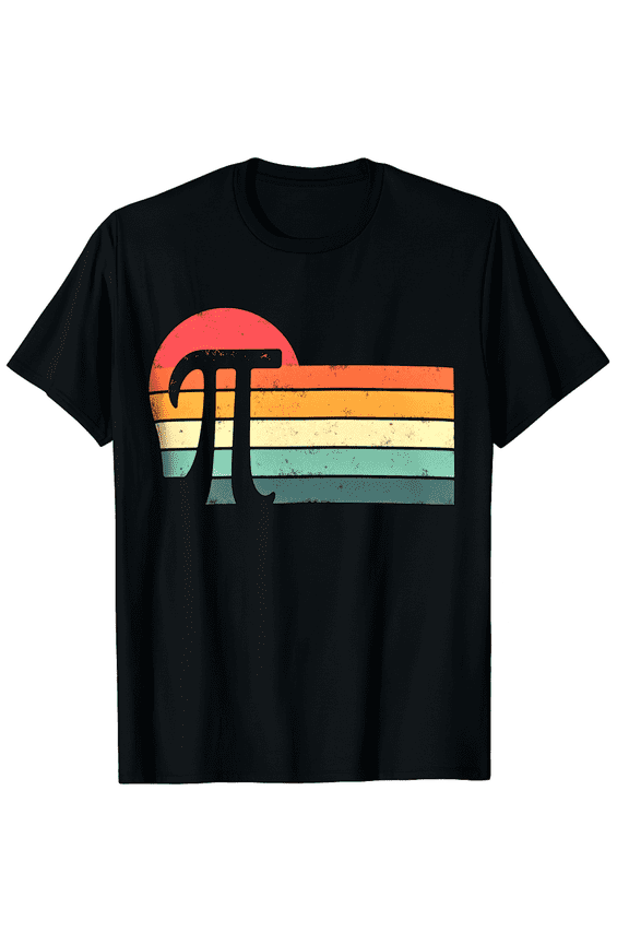 S Pi Day 3.14 Math Nerd Retro Vintage Funny Men Women Short Sleeve Graphic T-Shirt