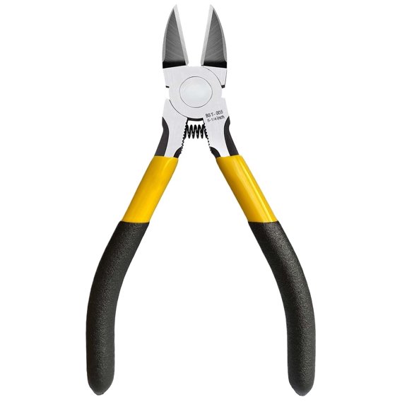 S Precision Side Cutter, Spring Loaded Cutting Pliers, Dikes for Artificial Flowers & Crafting