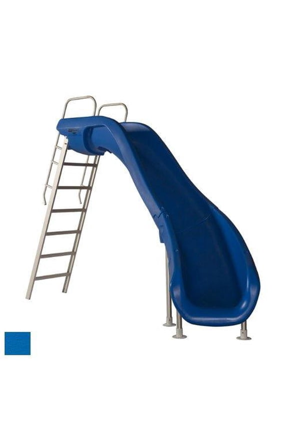 610-209-5813 Rogue2 Pool Slide, Right Curve, Blue