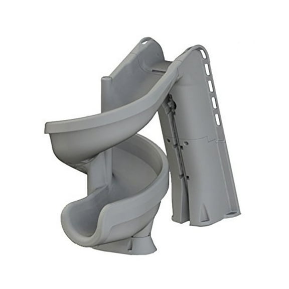 S.R. Smith 640-209-58120 Helix2 Pool Slide Solid Gray Twist for Swimming Pools