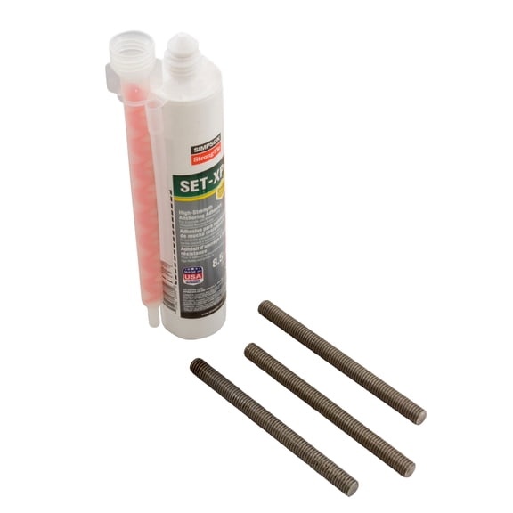 S.R. Smith 75-209-5876-SS Epoxy Kit with (3) 6"x0.5" Bolts
