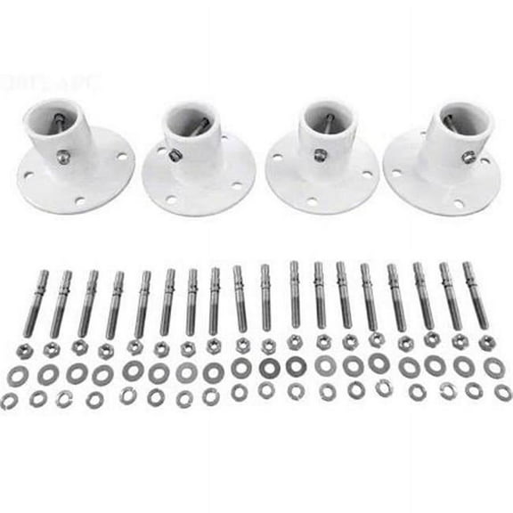 S.R.Smith Aluminum Deck Mounted Anchor Flange - Silver 8 x 8 x 6