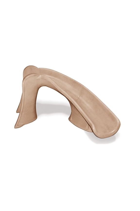 Cyclone In-ground Swimming Pool Slide Right Curve - Taupe