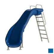 S.R. Smith Rogue2 Left Curve Pool Slide, 92" x 41" x 36", Marine Blue