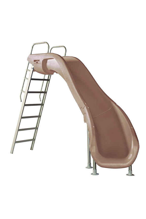 610-209-58110 Rogue2 Slide Right Curve Taupe 7' Ft for Swimming Pools