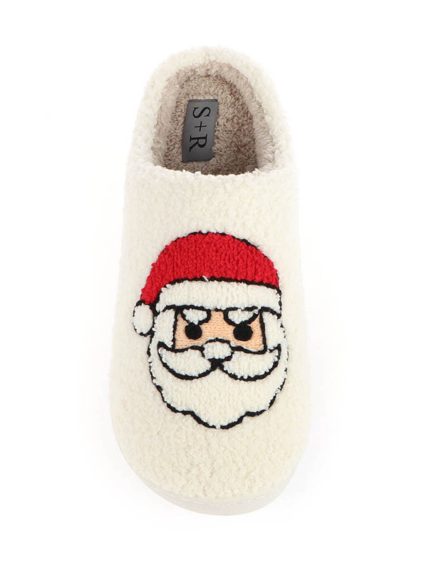 S+R Women's Holiday Graphic Cozy Slide Slipper