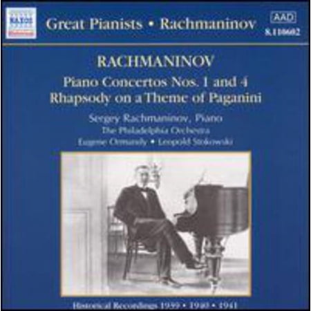 S. Rachmaninoff - Con Pno 1/4/Rhaps Paganini - Music & Performance - CD