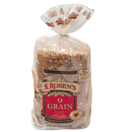 S. Rosen's 9 Grain Wheat Bread, Fresh Bread Loaf ( 1 PACK )