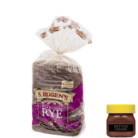 S. Rosen's Bavarian Pumpernickel Rye Bread, 24 oz Fresh Loaf