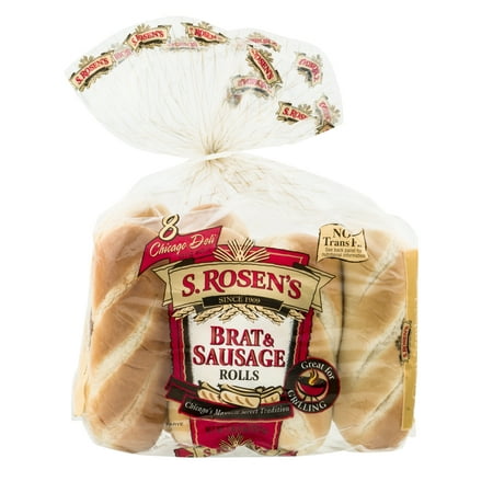 S. Rosen's Brat & Sausage Rolls 8 Count Package, 18 oz