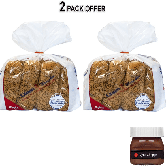 S.Rosen's Mary Ann Hot Poppy Seed Dog Fresh Buns 15 oz., 8 Count