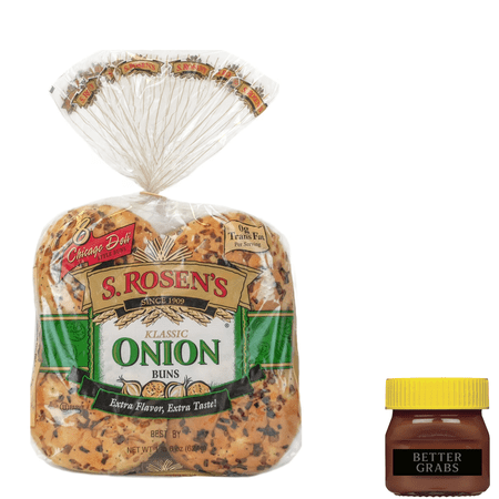 S.Rosen's Onion Fresh Buns, 8 Count, 22 oz